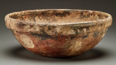 Siyah arka planda siyah saplı bir kâsenin yakın çekimi.