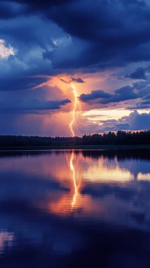 Cinematic storm clouds with lightning strikes reflecting --chaos 15 --ar 9:16 --stylize 150 --v 6.1 Job ID: a6e89c0e-9dff-48e7-a52b-b4e2f19951bd