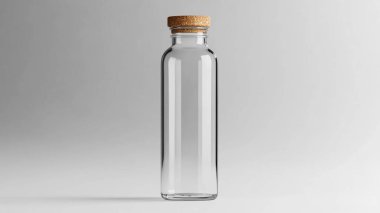 3 boyutlu boş şişe maketi.