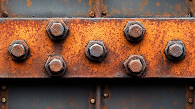 Kilitli paslı metal bir kapı.