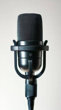 Beyaz arkaplanda modern siyah podcast mikrofon -- kaos 25 -- ar 9: 16 -- stilize 250 --v 6.1 Job ID: 18442d94-35b4-4154-8601-7ed5ccc631