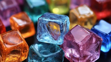arkaplan ve doku için renkli kristal kristaller