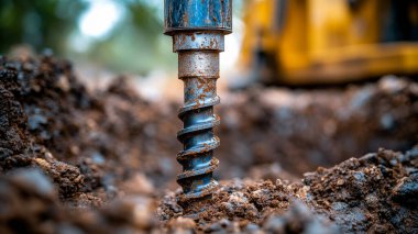 yakın - üst üste metal boruların inşaatı.