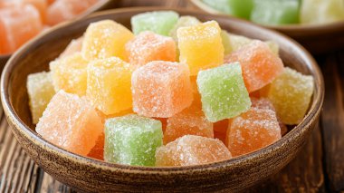 farklı şeker küpleri kasede, kapat