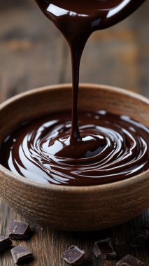 Kakao tozlu çikolata sosu