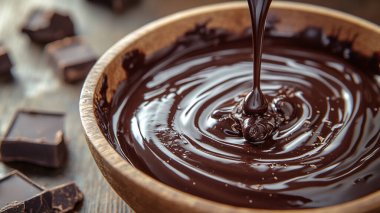 Erimiş çikolatalı çikolata.