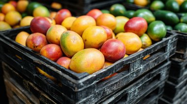 Piyasada taze organik mango