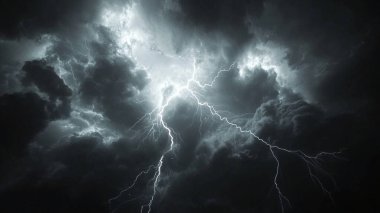 Şimşek desenli koyu soyut arkaplan