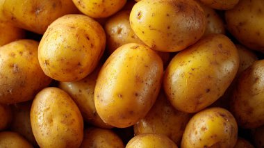 sepet içinde taze patates.