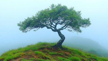 Ağacı tepenin üstüne