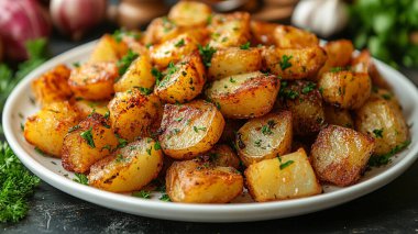 Biberiyeli kızarmış patates.