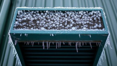 Çatıdan buz saçağı