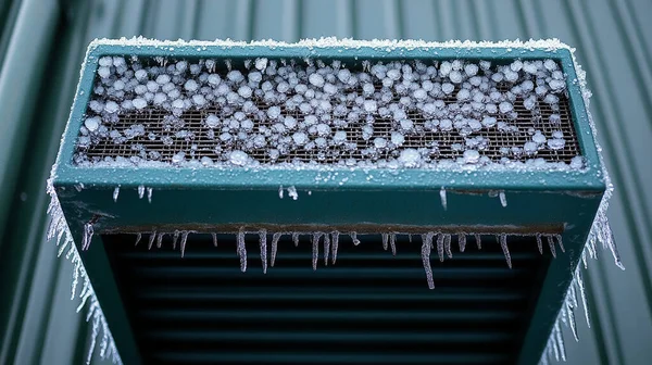 Çatıdan buz saçağı