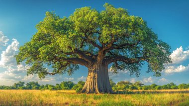 Büyük ağaç alanında