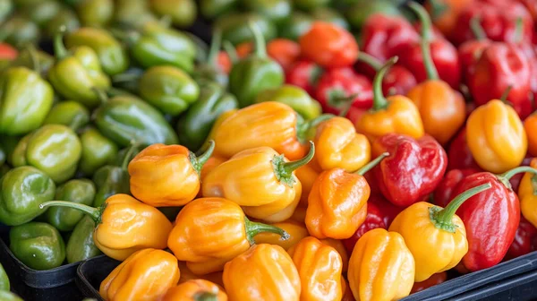 Kutuda kırmızı biber var.