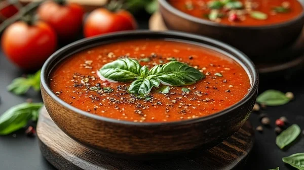 Fesleğen ve fesleğenli domates sosu.