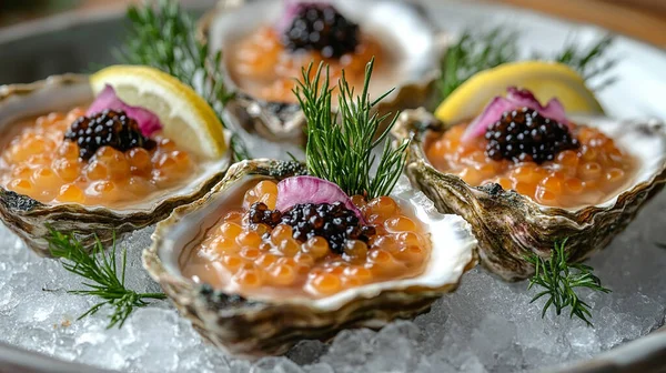 Buzlu leziz istiridyeler, yaklaşın.