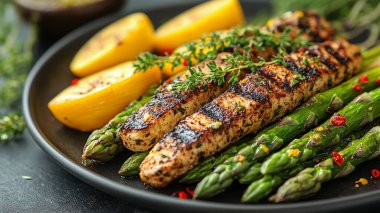 Sebzeli ızgara tavuk göğsü