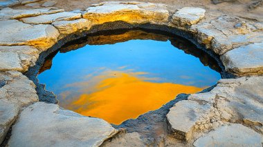 Akşamları gölün güzel manzarası