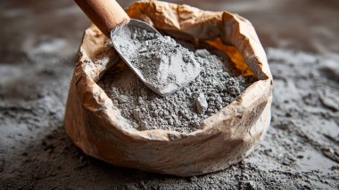 Kil bir kürek, siyah bir kase içinde, tahta bir arka planda.