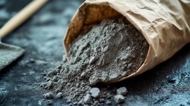 Ekmek için unlu kase, yakın plan.