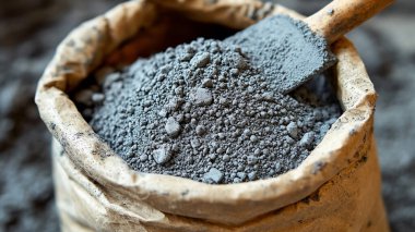 Kil çömlekte toz olan siyah kömür