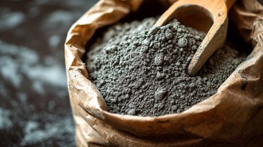 Ahşap arka planda siyah kömür, yakın plan -