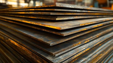 Metal profil açısı metal ürünlerin depodaki paketlerinde