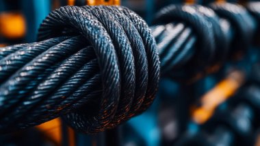 Spor salonundaki halat ve halat manzarasını kapatın..