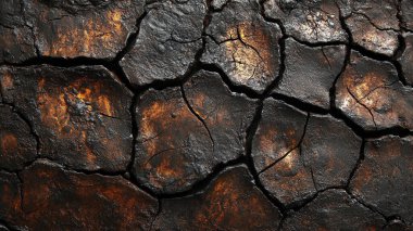 Çatlak kuru toprak arka plan, küresel ısınma kavramı