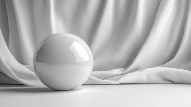 beyaz paskalya yumurtası 3 d illüstrasyon.