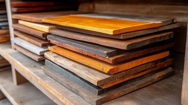 Ahşap kalasların arka planında tahta tahta var..