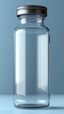 Boş cam kavanoz. Beyaz bir arka planda izole edilmiş. yüksek kaliteli fotoğraf