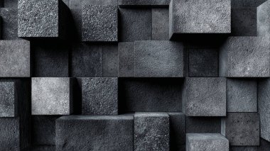 Siyah Taş Duvar dokusu Arkaplanı