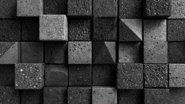 Siyah tuğla duvar arkaplanı