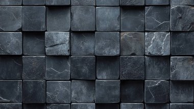 Koyu gri taş duvar dokusu, iç tasarım.