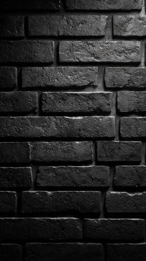 siyah tuğla duvar dokusu arkaplanı