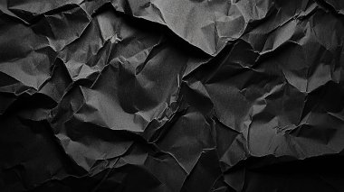 siyah buruşmuş kağıt dokusu, kağıt dokusu arkaplan