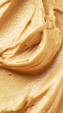 Tahta bir kasede tereyağı dokusu.