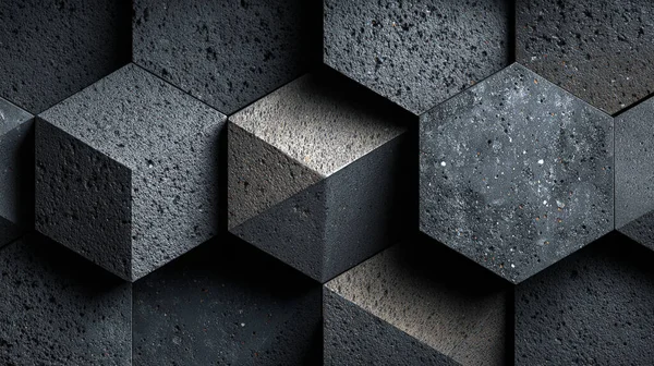 Koyu siyah taş duvar dokusu. soyut 3d illüstrasyon, 3d canlandırma