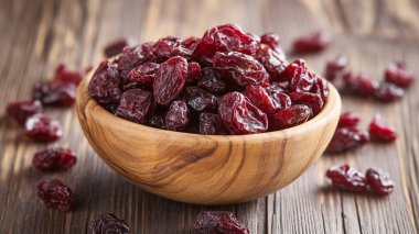 ahşap zemin üzerine kuru üzüm