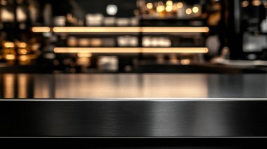 Modern iç mekanda boş metal çubuk