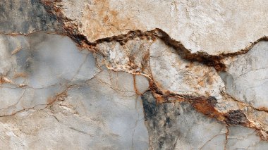 Bir çatlaklı taş yüzey