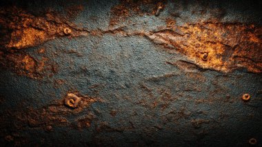 Çizik ve çatlaklarla metal doku