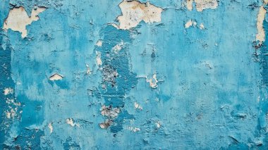 Eski mavi boyanmış duvar dokusu arkaplanı