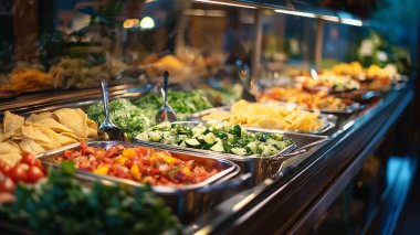 Sebzeli ve peynirli taze salata