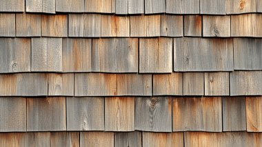 Eski ahşap ev geçmişi. Ahşap çatının dokusu.