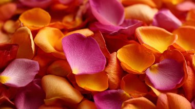 Renkli taç yapraklarını kapat