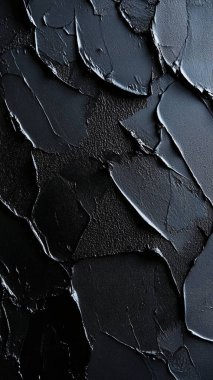 Siyah ve siyah çatlamış boya.