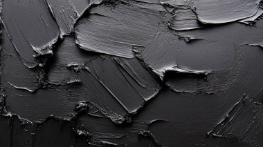 Soyut arkaplanda siyah akrilik boya